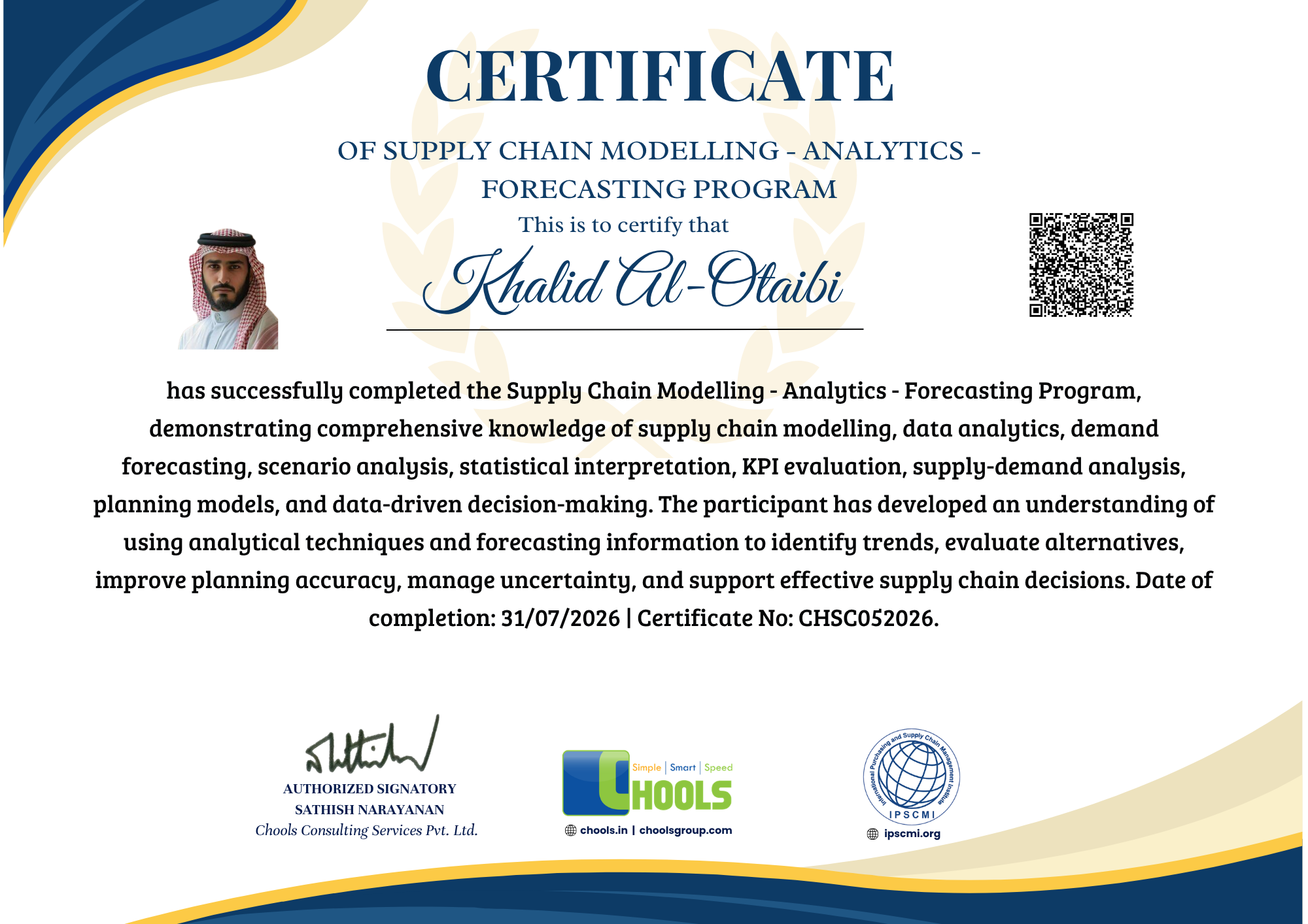 Emerging Business Program Certificate